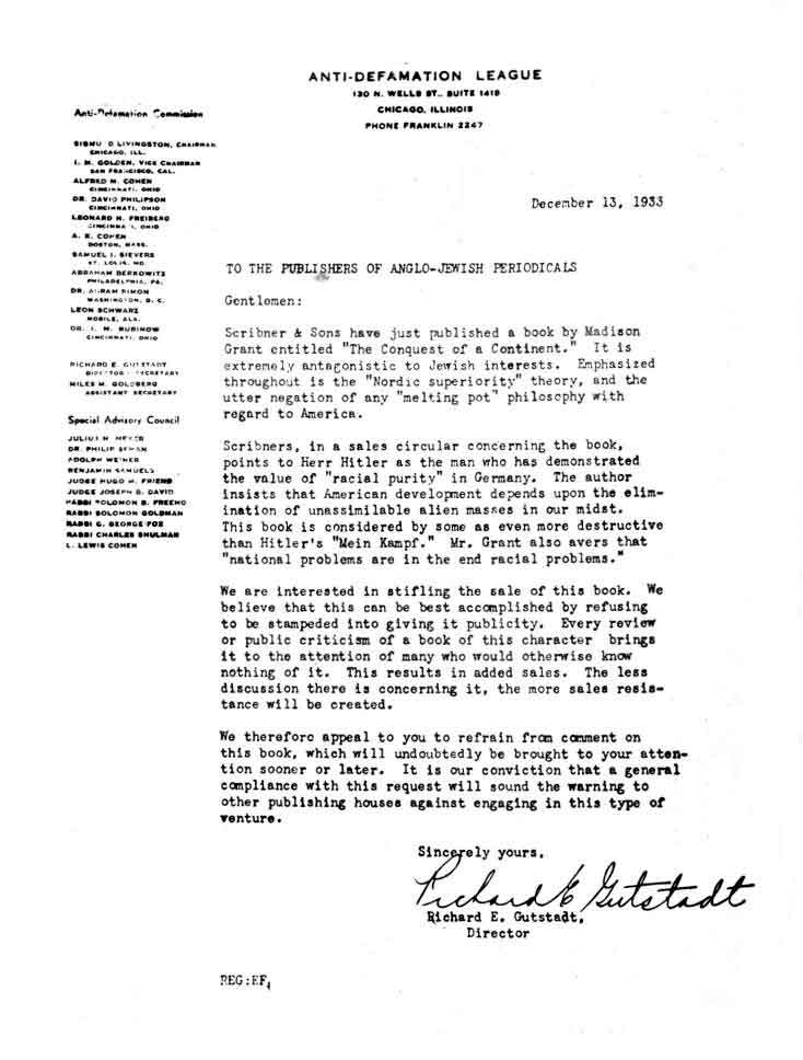 How The Jews Murdered America: Exhibit A