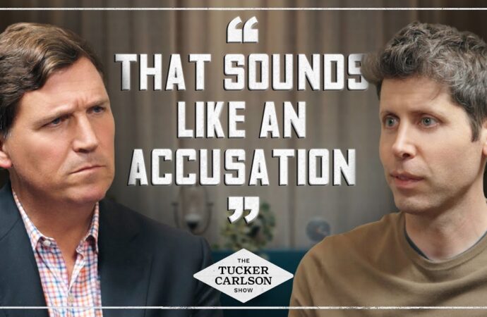Tucker Carlson stuns perverted jewish tech billionaire Sam Altman in wild interview, suggests he ordered a murder